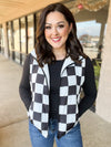 Checker Puffer Vest