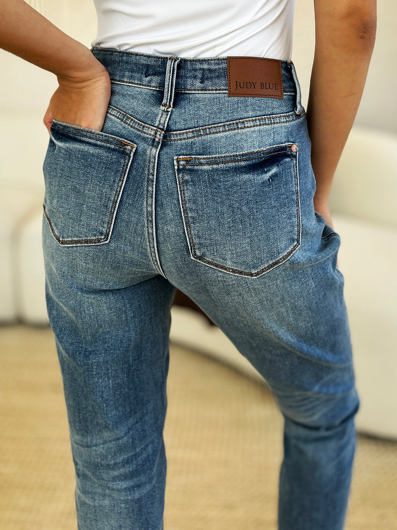 Judy Blue Full Size Mid Rise Rigid Magic Release Hem Jeans ONLINE EXCLUSIVE