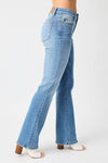 Judy Blue Full Size Mid-Rise Waist Straight Jeans ONLINE EXCLUSIVE