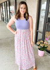 Samantha Purple Floral Maxi Dress