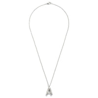 Silver Initial Bubble Necklace