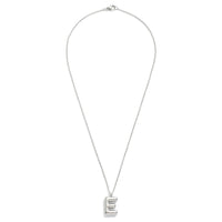 Silver Initial Bubble Necklace