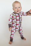 Clucking Around The Farm One Piece Bamboo Pajamas