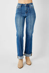 Judy Blue Full Size High Waist Front Seam Detail Straight Jeans ONLINE EXCLUSIVE