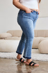 Judy Blue Full Size Release Hem Cropped Bootcut Jeans ONLINE EXCLUSIVE