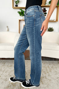 Judy Blue Mid Rise Release Hem Jeans ONLINE EXCLUSIVE