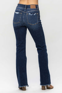 Judy Blue Frayed Hem Bootcut Jeans ONLINE EXCLUSIVE