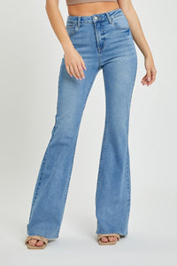 RISEN High Rise Raw Cut Hem Bootcut Jeans ONLINE EXCLUSIVE