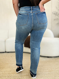 Judy Blue Full Size Mid Rise Rigid Magic Release Hem Jeans ONLINE EXCLUSIVE