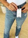 Judy Blue Full Size Mid Rise Destroyed Hem Distressed Jeans ONLINE EXCLUSIVE