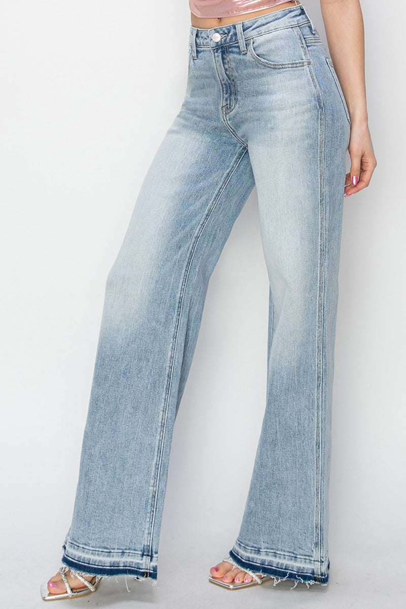 Risen High Rise Wide Leg Jeans ONLINE EXCLUSIVE