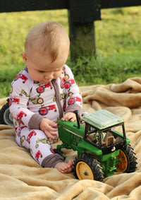 Clucking Around The Farm One Piece Bamboo Pajamas