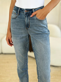 Judy Blue Full Size Mid Rise Rigid Magic Release Hem Jeans ONLINE EXCLUSIVE