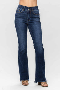 Judy Blue Frayed Hem Bootcut Jeans ONLINE EXCLUSIVE