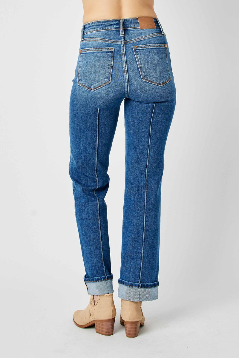 Judy Blue Full Size High Waist Front Seam Detail Straight Jeans ONLINE EXCLUSIVE