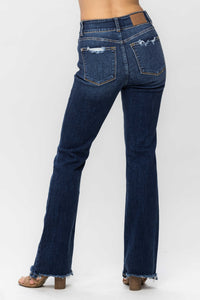 Judy Blue Frayed Hem Bootcut Jeans ONLINE EXCLUSIVE