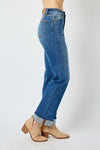 Judy Blue Full Size High Waist Front Seam Detail Straight Jeans ONLINE EXCLUSIVE