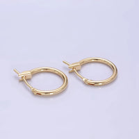 14K Gold Filled 14mm Minimalist Hoop Earring