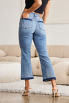 Judy Blue Full Size Release Hem Cropped Bootcut Jeans ONLINE EXCLUSIVE