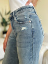 Judy Blue Full Size High Waist Distressed Straight Jeans ONLINE EXCLUSIVE