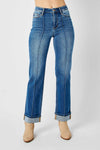 Judy Blue Full Size High Waist Front Seam Detail Straight Jeans ONLINE EXCLUSIVE