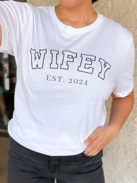 Wifey EST 2024 Graphic Tee