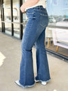 Abby Raw Hem Flare Jeans