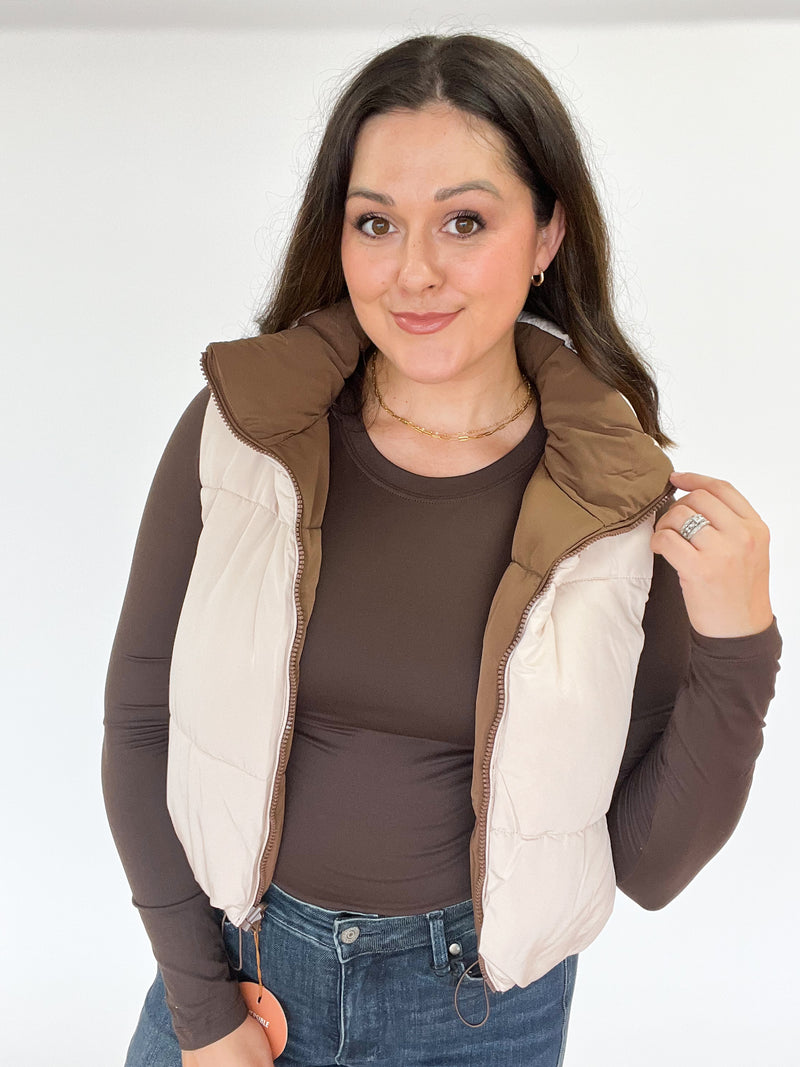 Ultra Soft Brown Long Sleeve Top