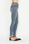 Judy Blue Tummy Control Vintage Wash Hem Destroy Skinny Jeans ONLINE EXCLUSIVE