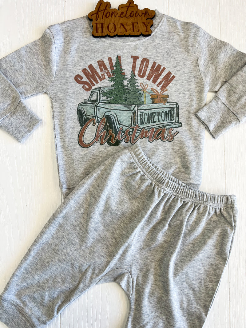 Small Town Christmas Crewneck Graphic Tee