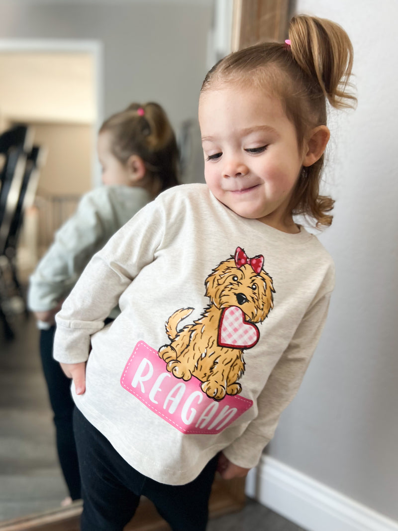 Bow Puppy Kids Graphic Tee | Tshirt Bar