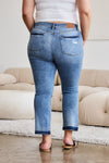 Judy Blue Full Size Release Hem Cropped Bootcut Jeans ONLINE EXCLUSIVE