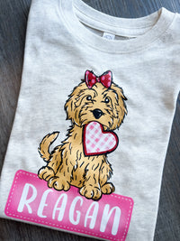 Bow Puppy Kids Graphic Tee | Tshirt Bar