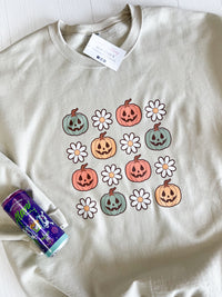 Pumpkins & Flowers Sweatshirt Graphic Tee