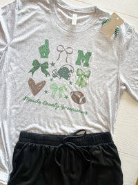 Meade County Football & Bows Graphic Tee | Short Sleeve | Long | Sweatshirt