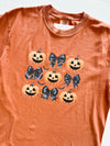 Pumpkins & Black Bows Graphic Tee | Tshirt Bar