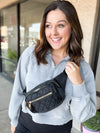 Black Quilted Sling Bag