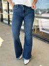 Abby Raw Hem Flare Jeans