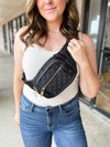 Black Quilted Sling Bag