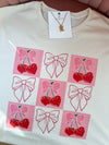 Bows & Cherries Short Sleeve Graphic Tee