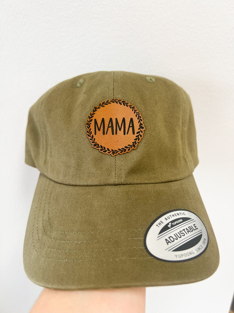 Mama Circle Olive Baseball Hat