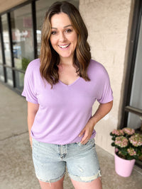 Chole Cozy Lavender Top