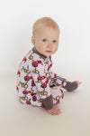 Clucking Around The Farm One Piece Bamboo Pajamas