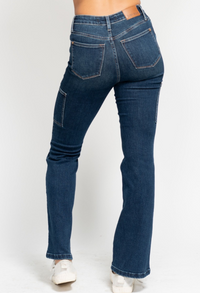 Judy Blue High Waist Bootcut Cargo Jeans