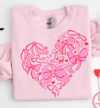 Heart Bows Graphic Tee | Tshirt Bar