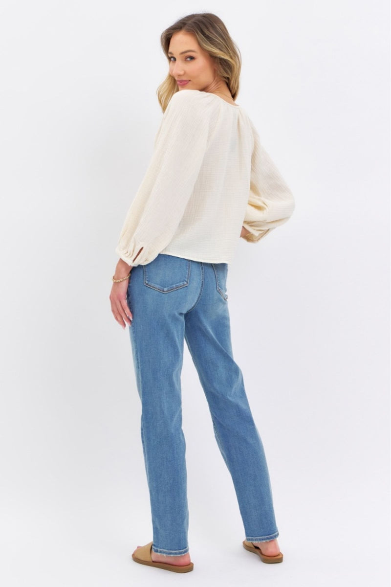 Judy Blue Full Size High Waist Straight Jeans ONLINE EXCLUSIVE