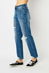 Judy Blue Full Size Queen Of Hearts Coin Pocket BF Jeans ONLINE EXCLUSIVE