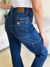 Judy Blue Full Size High Waist Straight Cargo Jeans ONLINE EXCLUSIVE