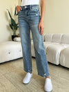 Judy Blue Full Size High Waist Distressed Straight Jeans ONLINE EXCLUSIVE