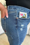 Judy Blue Full Size Queen Of Hearts Coin Pocket BF Jeans ONLINE EXCLUSIVE